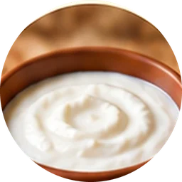 Curd set in a clay pot